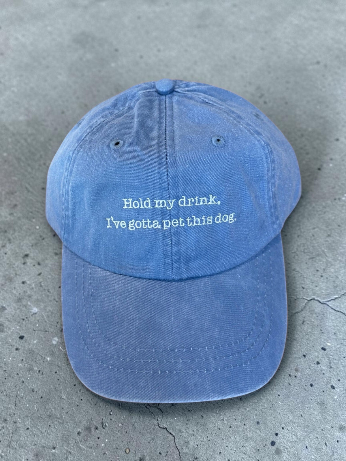 Hold My Drink, I've Gotta Pet This Dog Baseball Cap