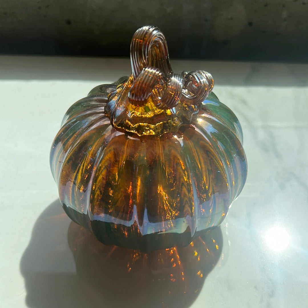 Sculpture- Pumpkins, glass