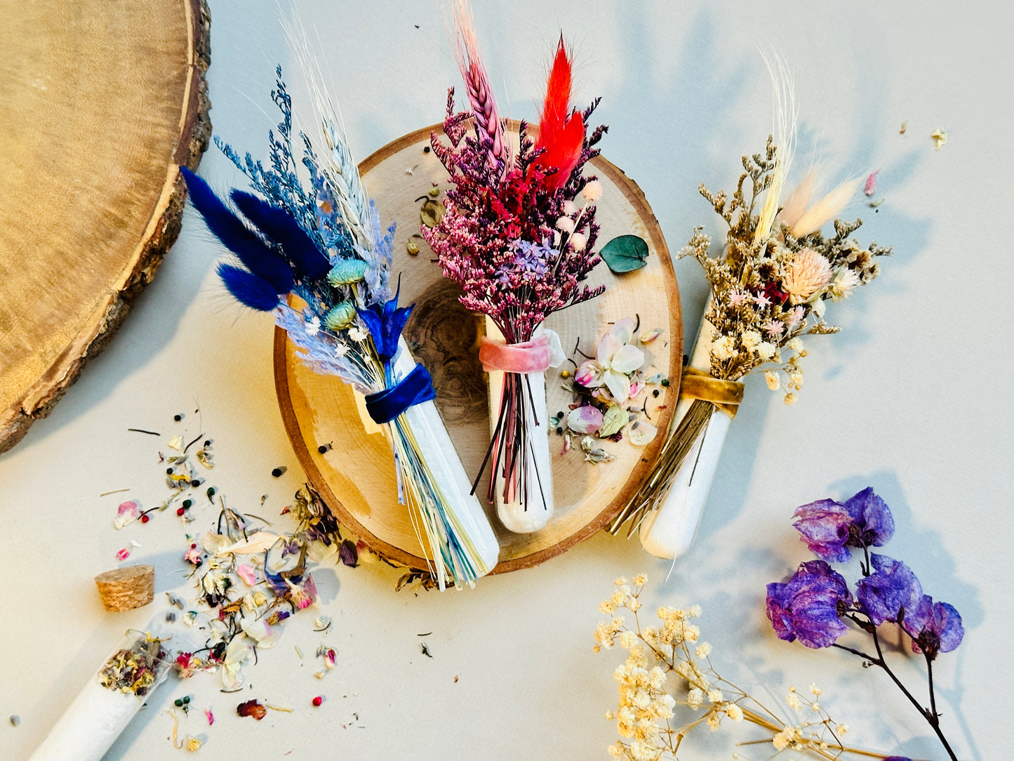 Bath Salt Tube with flowers