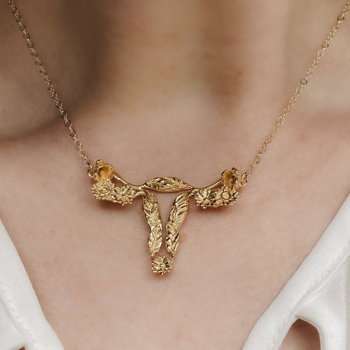 Necklace - Floral Uterus - 2