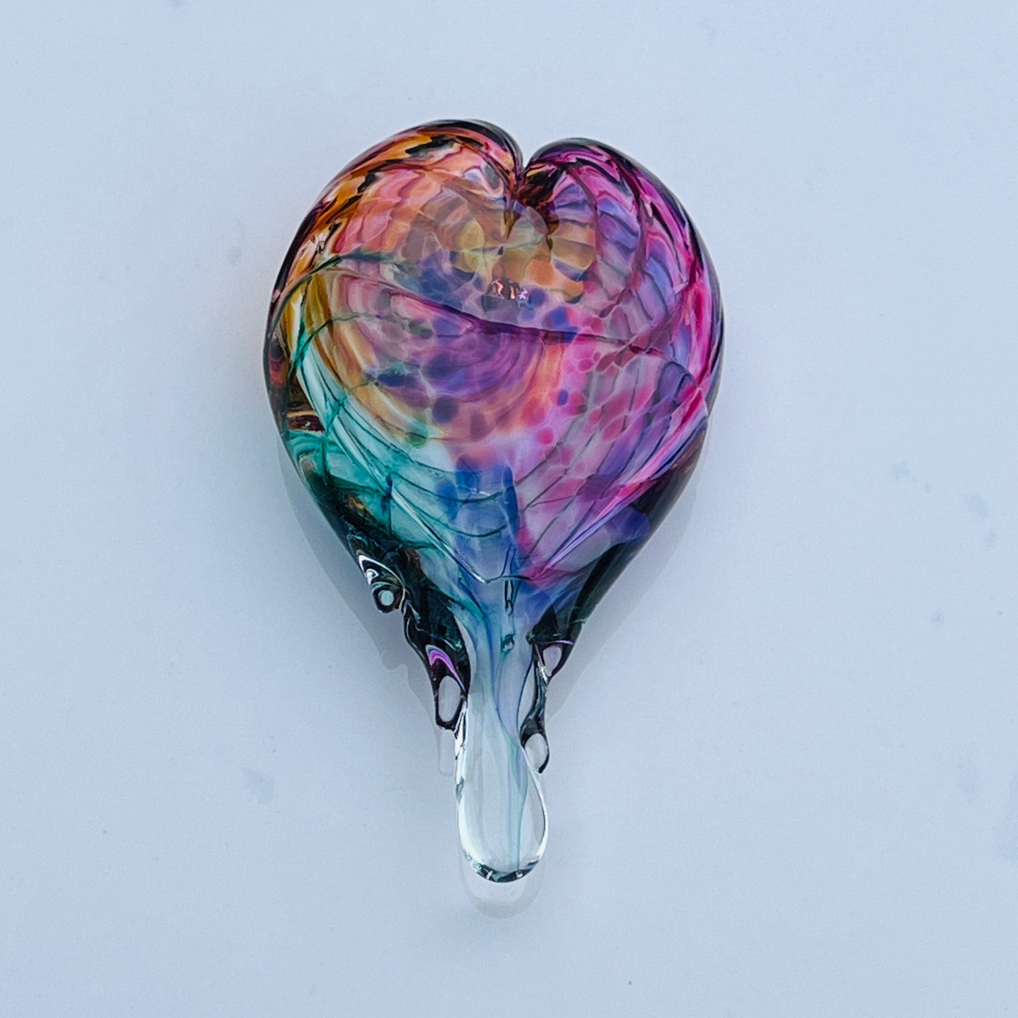 Sculpture- Hearts, blown glass, hangable