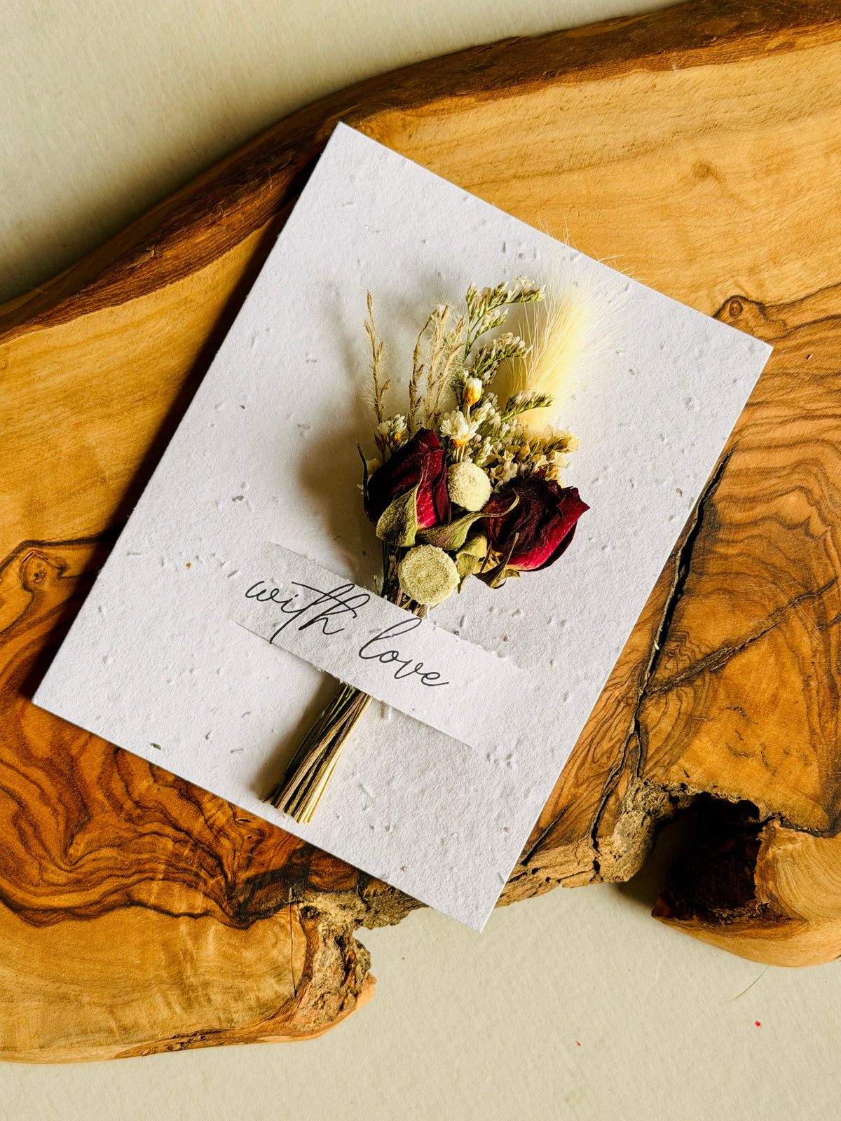 Wildflower Seed Card + Dried Flower Bouquet