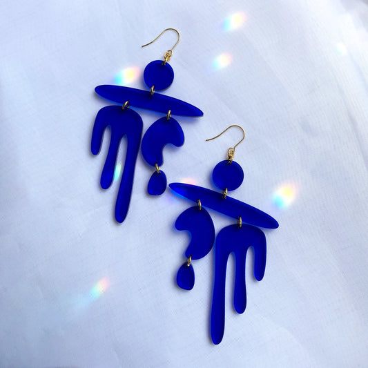 Earrings- Playful Blue