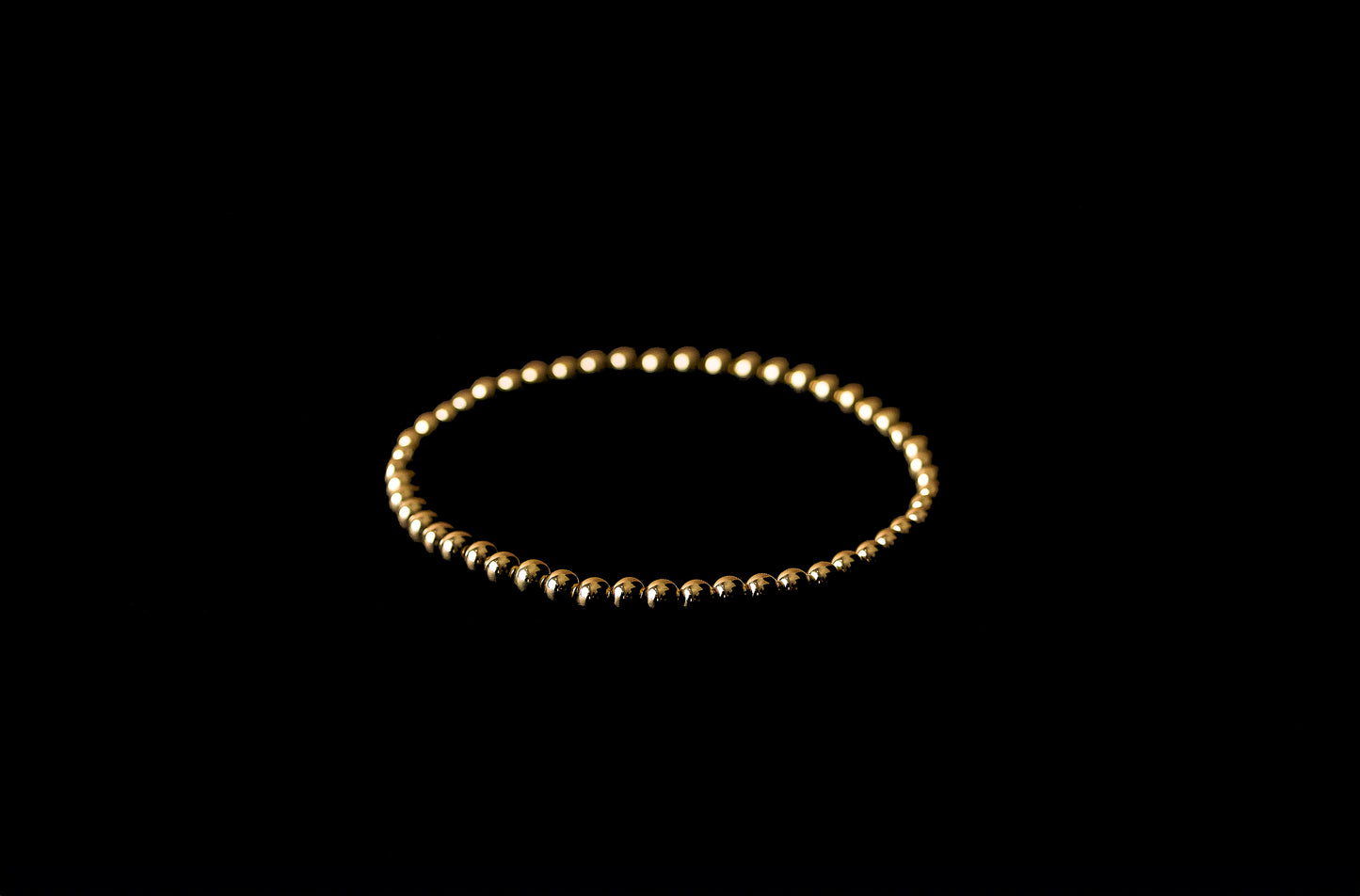 Bracelet - 100 Gold beaded bracelet