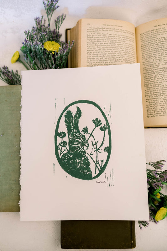 Woodland Block Prints by Works of a Quirk (5”x 7")