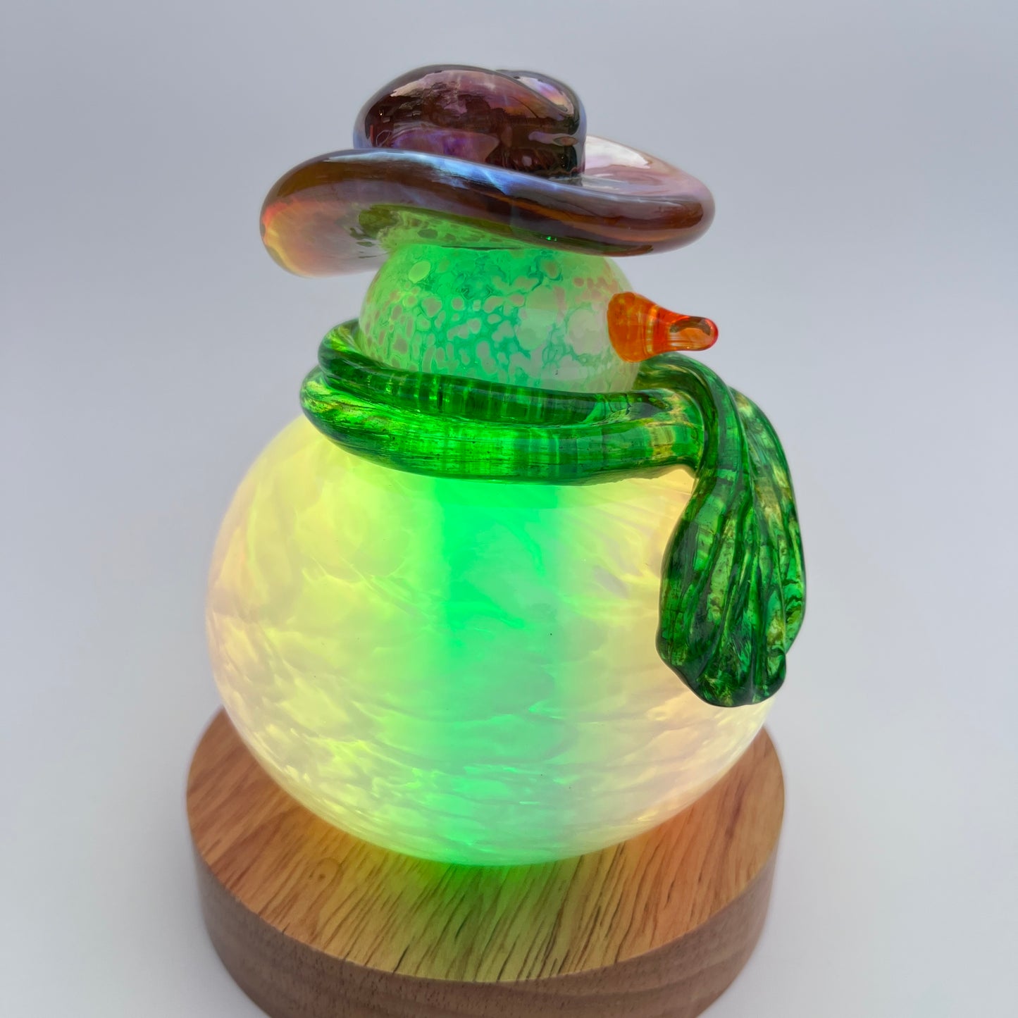 Sculpture- Snowpeople, glass