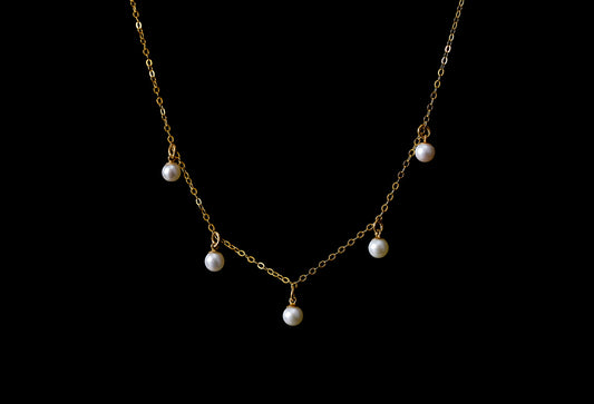 Necklace - Gold Filled Pearl Strand