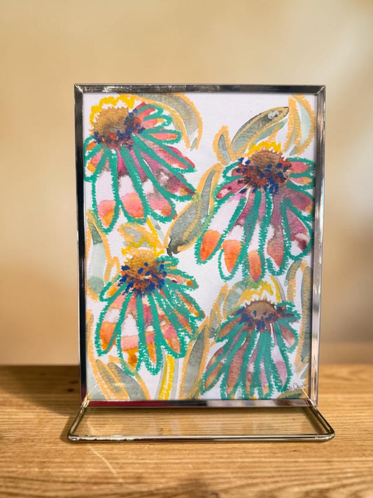 Standing Art Originals In Gold Frame