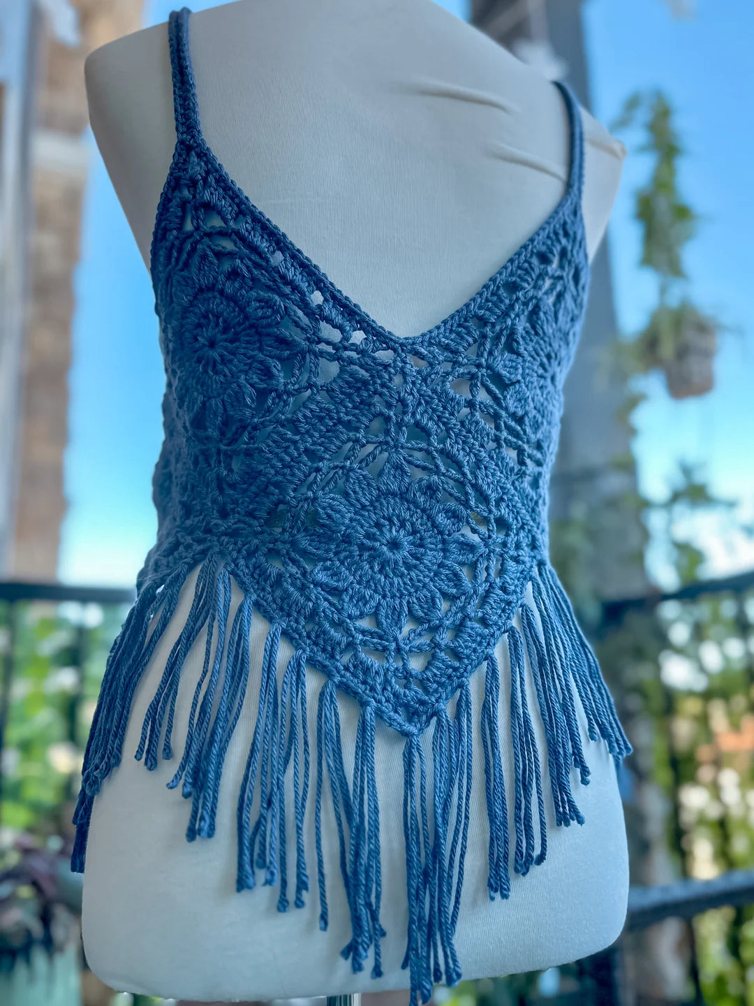 Boho Fringe Crochet Top