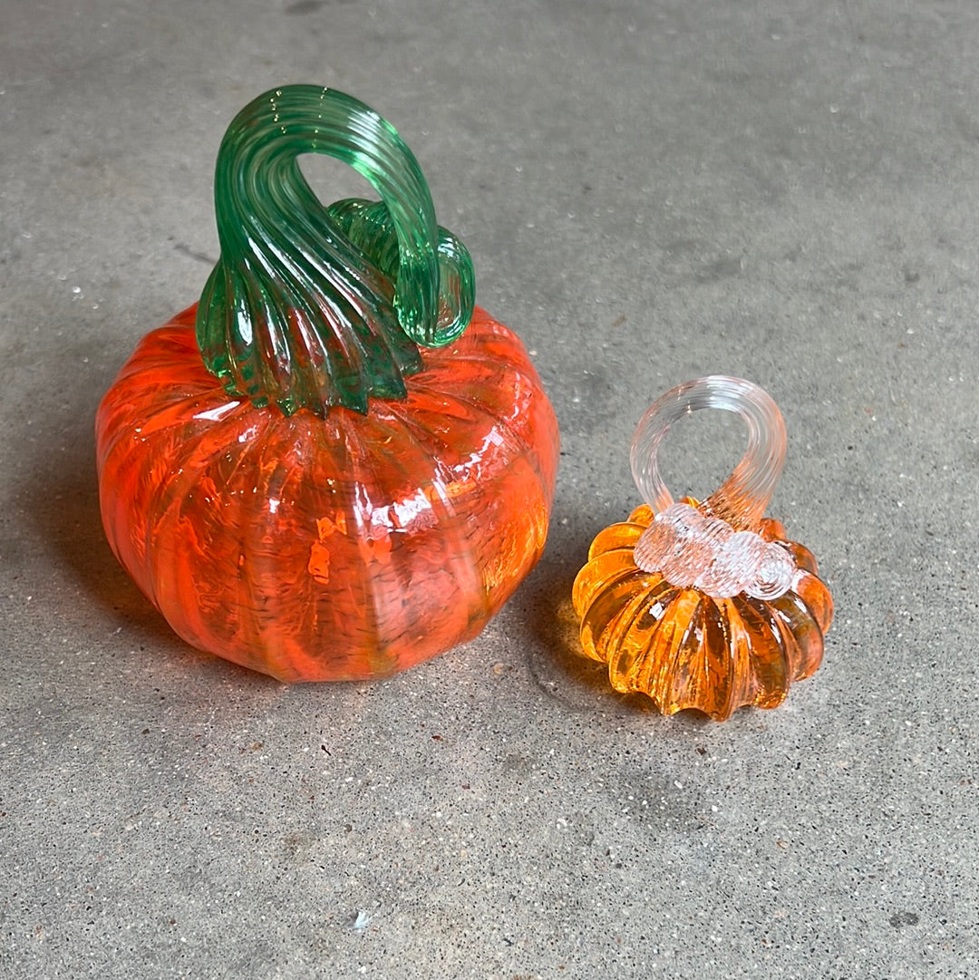 Sculpture- Pumpkins, glass