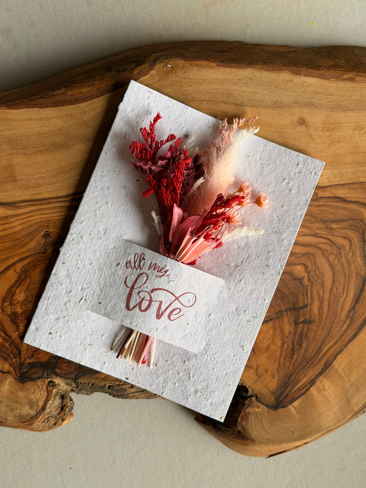 Wildflower Seed Card + Dried Flower Bouquet