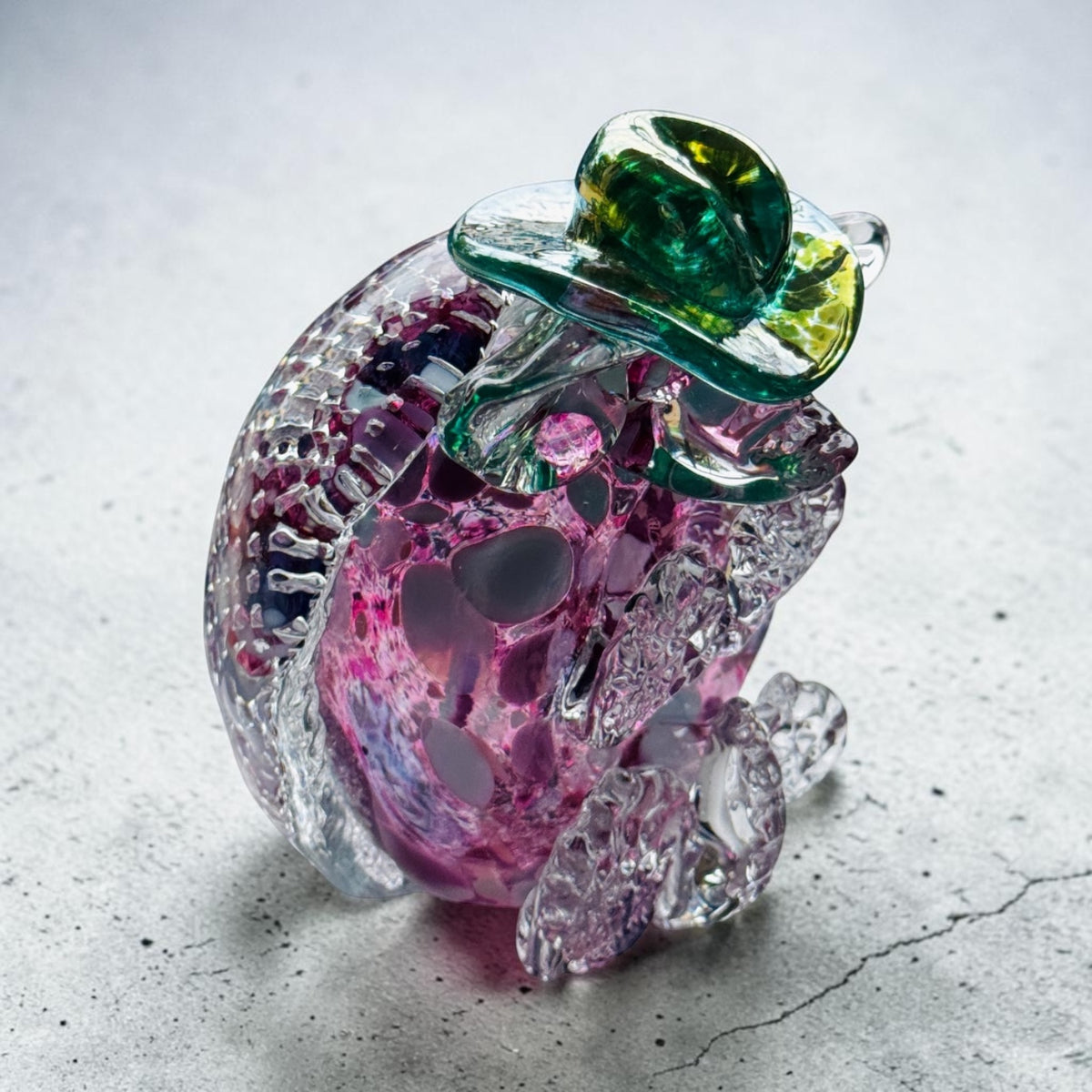 CowDillo Glass Sculpture
