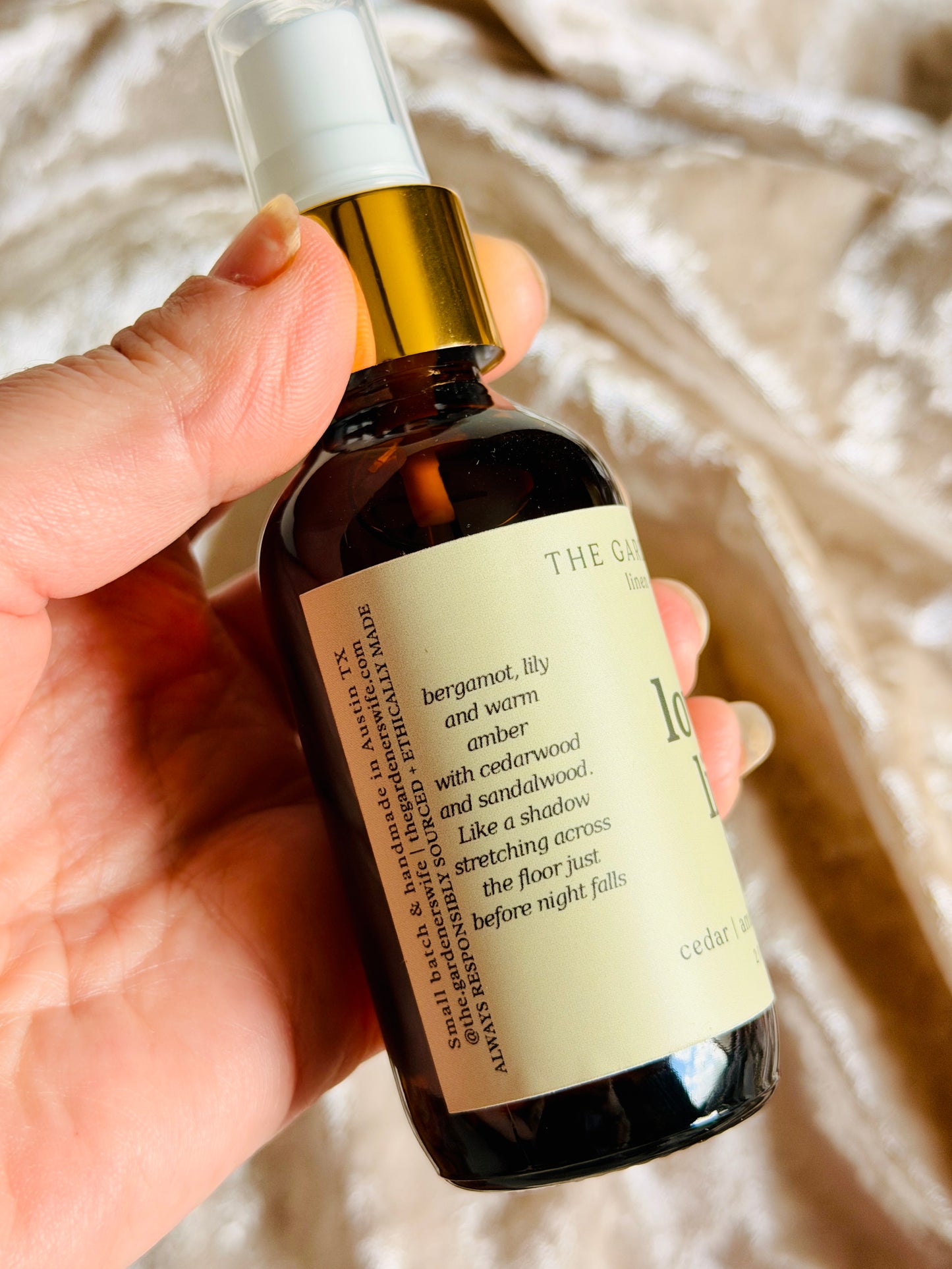 Room + Linen Spray by The Gardeners Wife