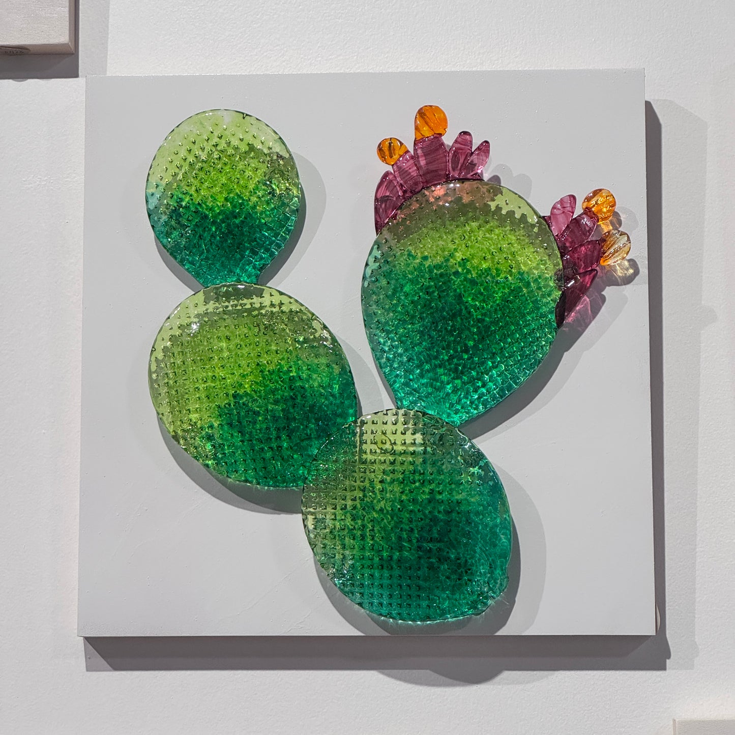 Sculpture- Prickly Pear CACTUS, wall hanging