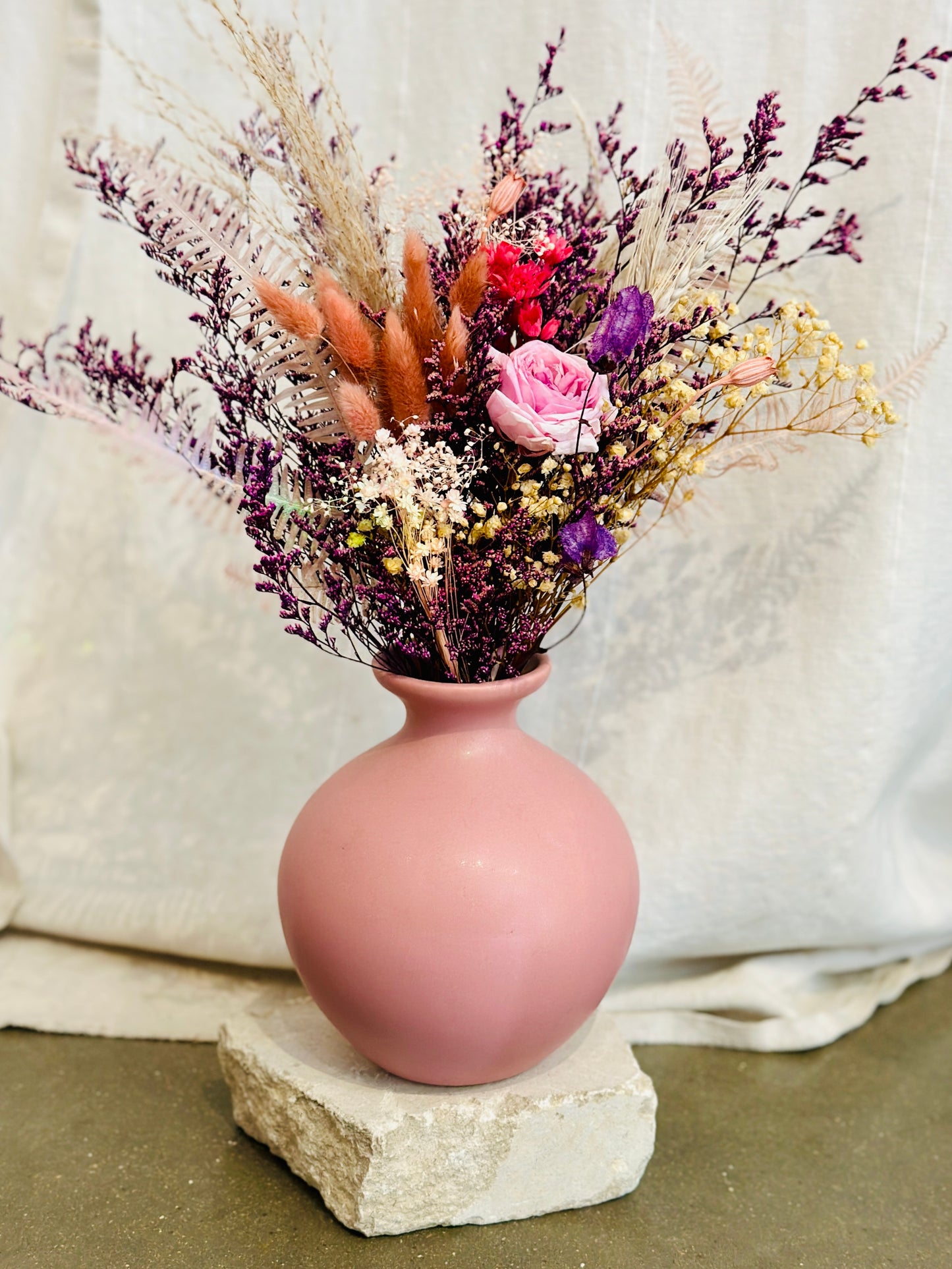 Large Vase + Flowers