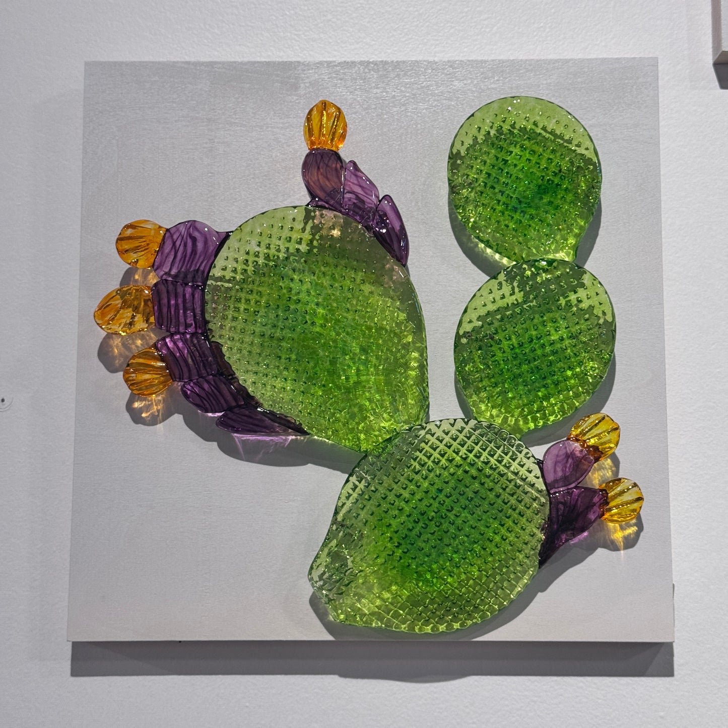 Sculpture- Prickly Pear CACTUS, wall hanging