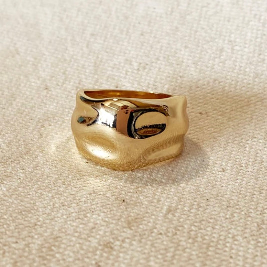 Ring - 18KG Gold Filled Chunky Band NEW!