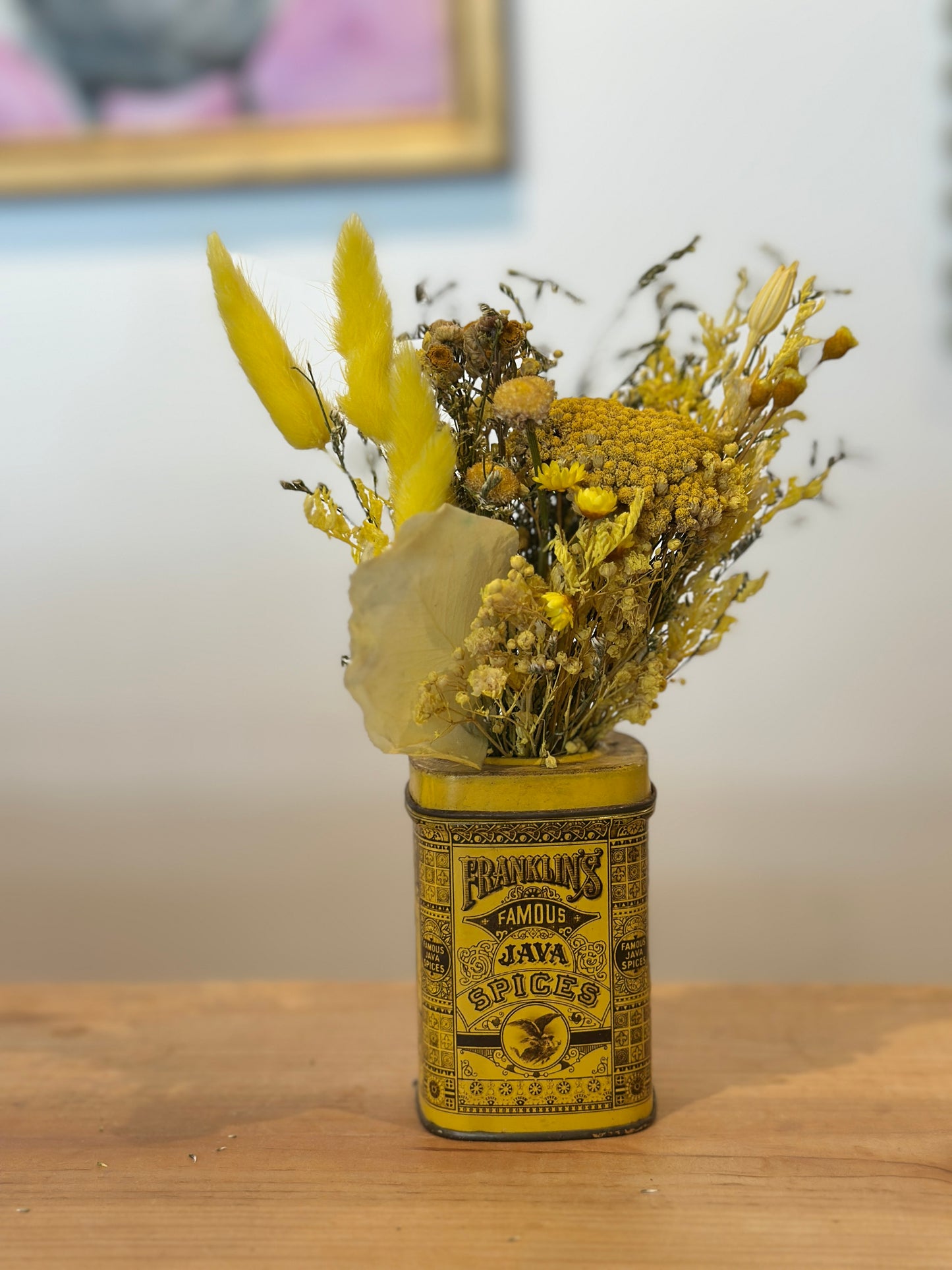 Vintage Tin Vase + Bouquets