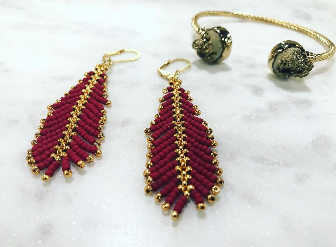 Beaded Earrings~ Zoya