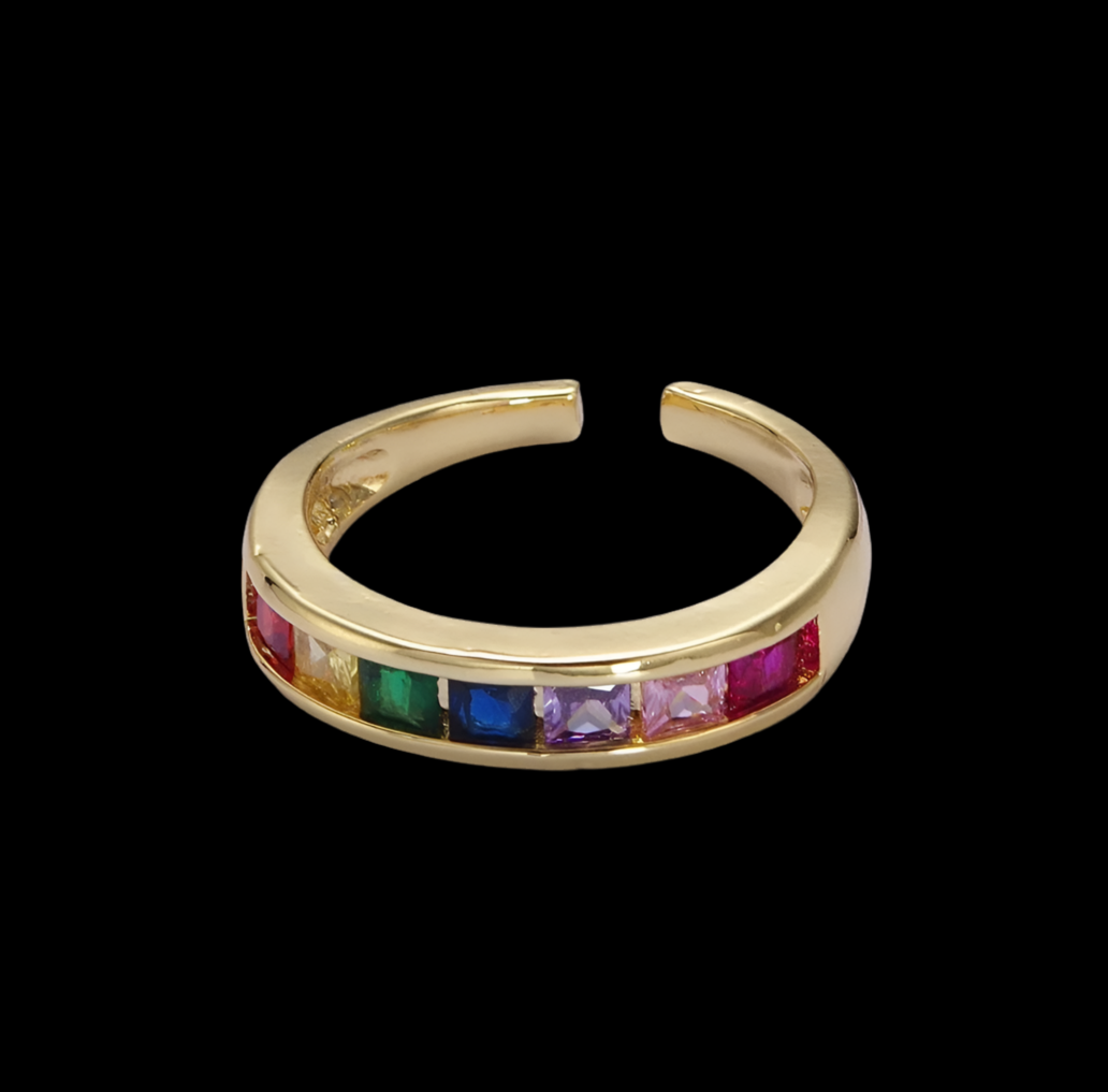 Ring - 18K Gold Filled Rainbow Ring (NEW)