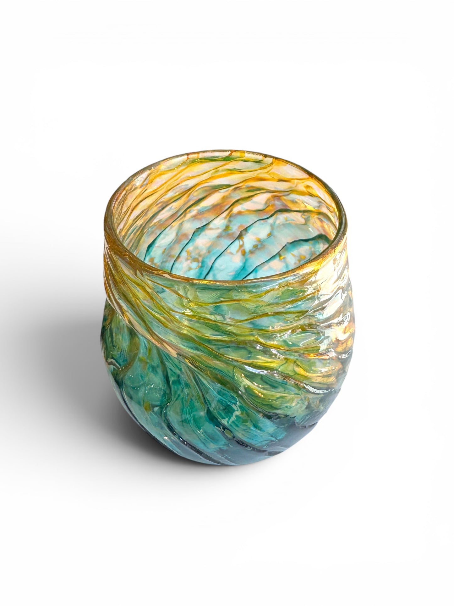 Cups, Fancypants: Stemless Blown Wine Glasses