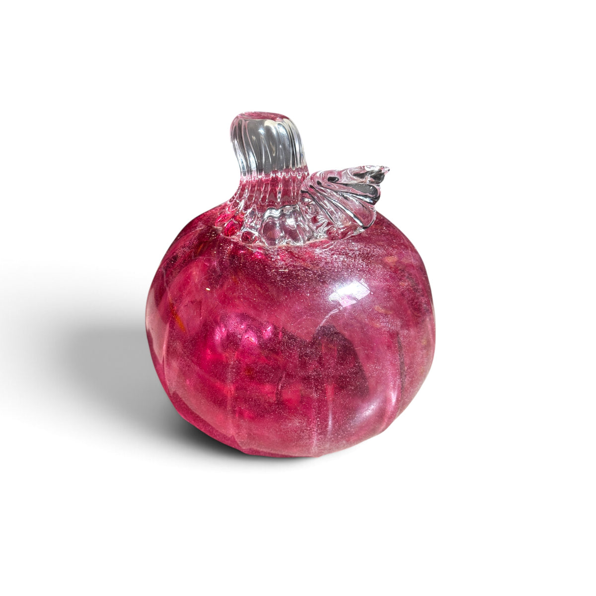 Sculpture- Pumpkins, GLOW-in the dark, glass