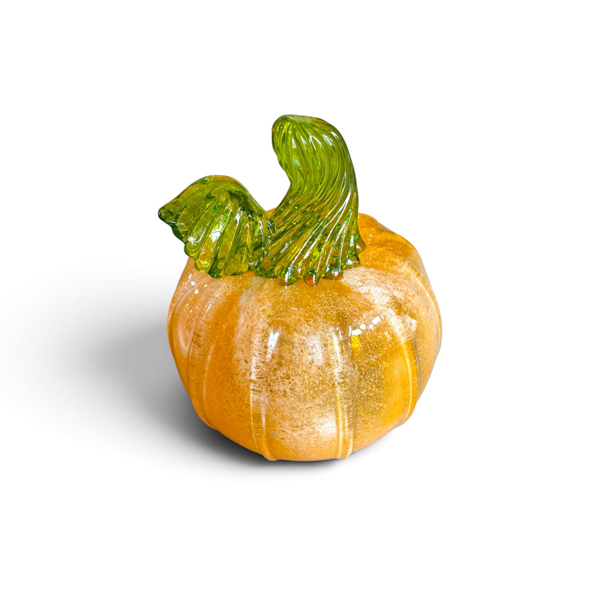 Sculpture- Pumpkins, GLOW-in the dark, glass