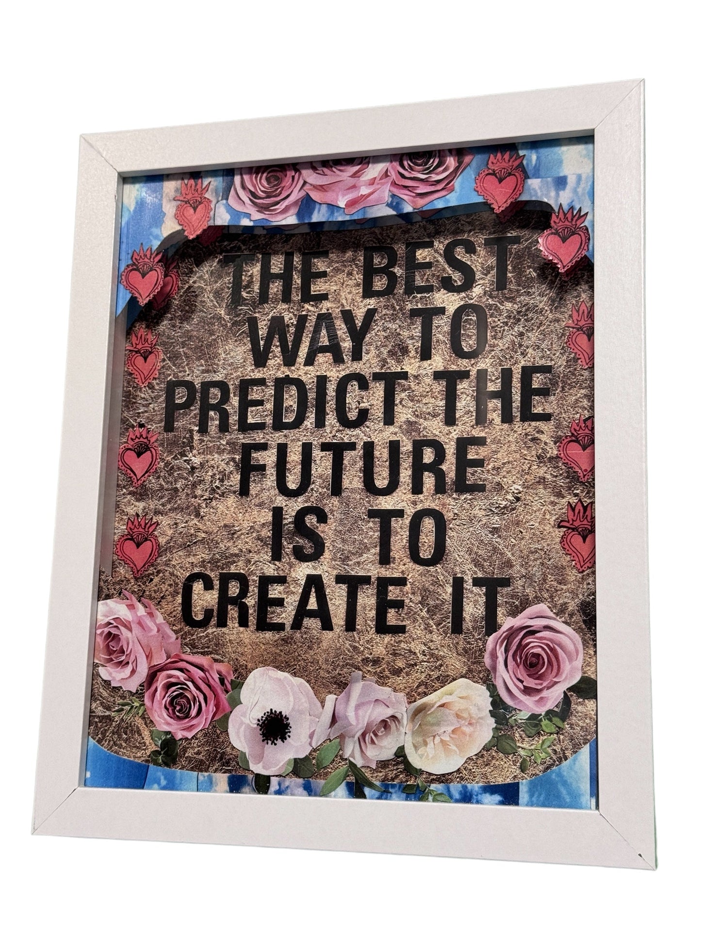 8x10 Shadow Box- The Best Way to Predict the Future is to Create It - 1