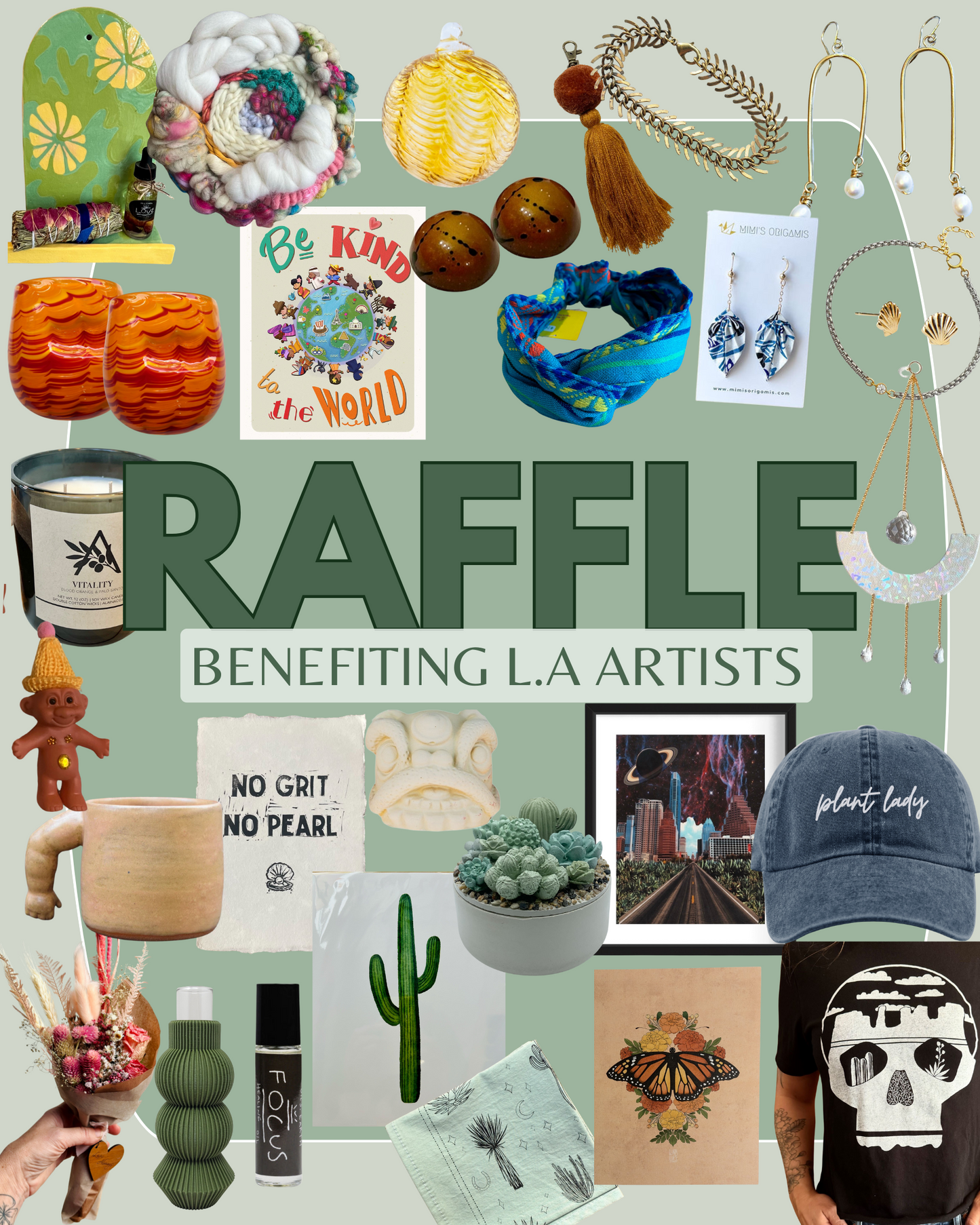 Raffle ticket- supporting artists affected by LA Fires