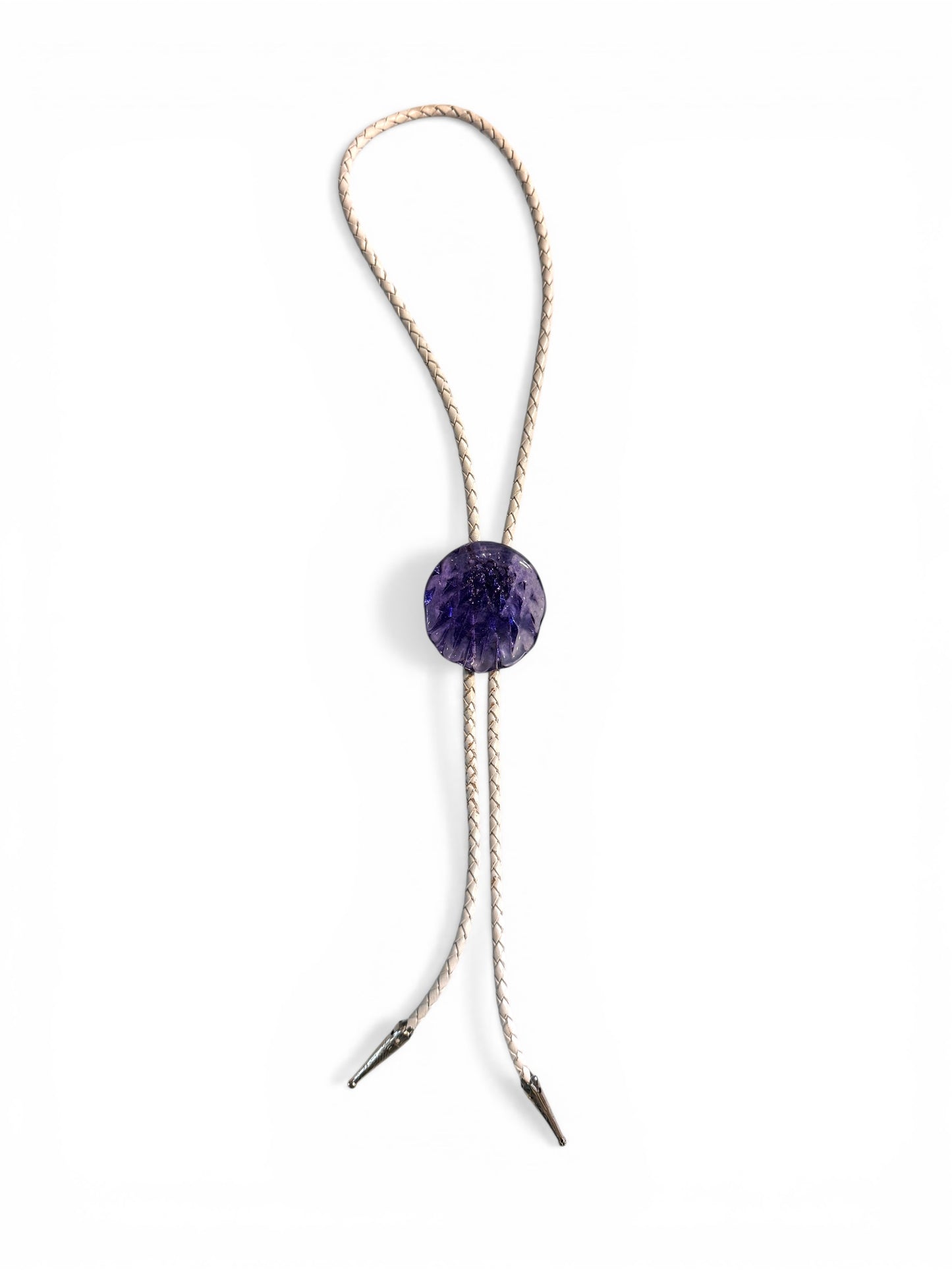 Bolo Tie/Necklace- hot glass medallion