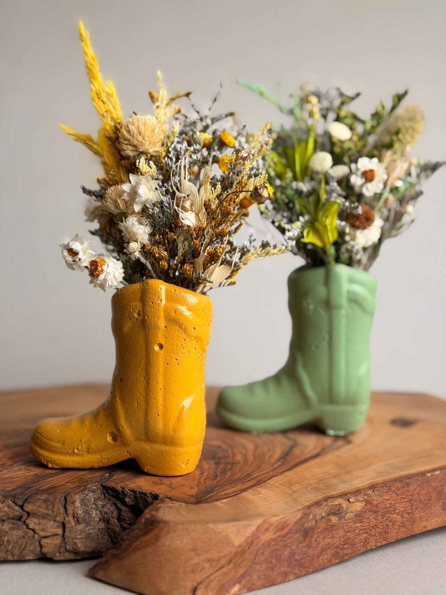 Cowboys + Cactus Vase with Florals