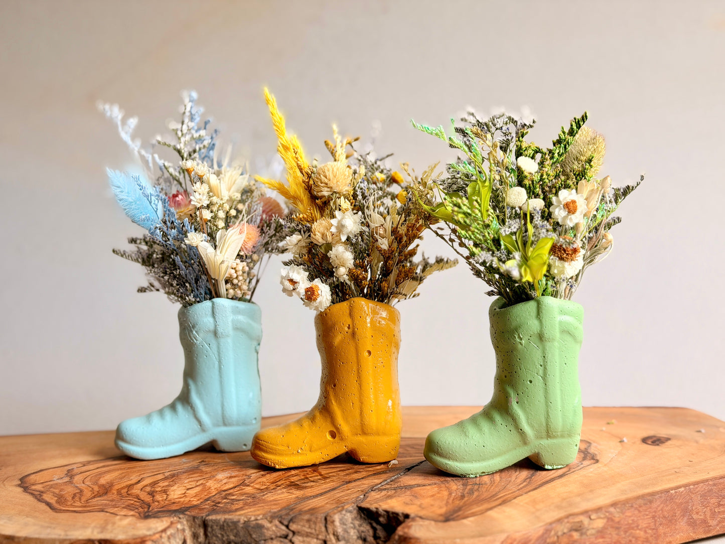 Cowboys + Cactus Vase with Florals
