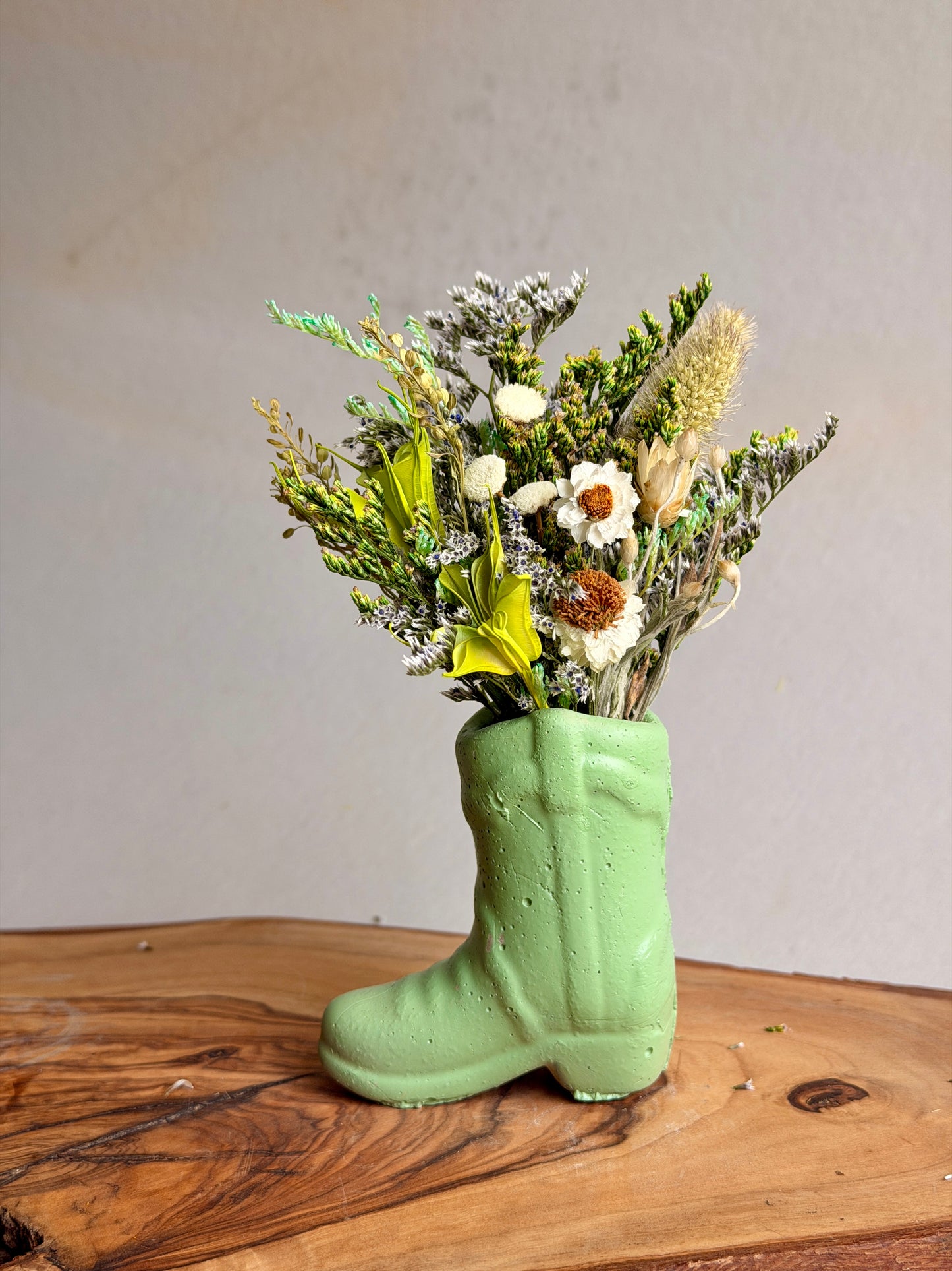 Cowboys + Cactus Vase with Florals