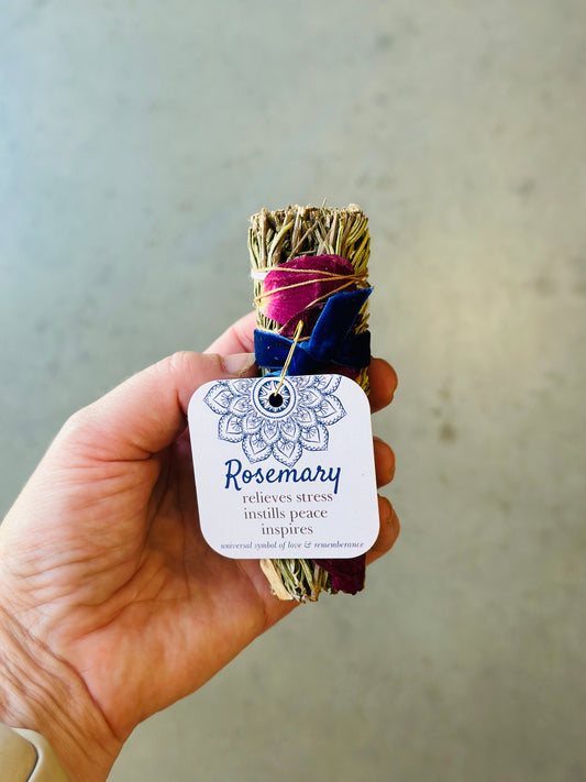 Rosemary + Rose Petal Smoke Wands