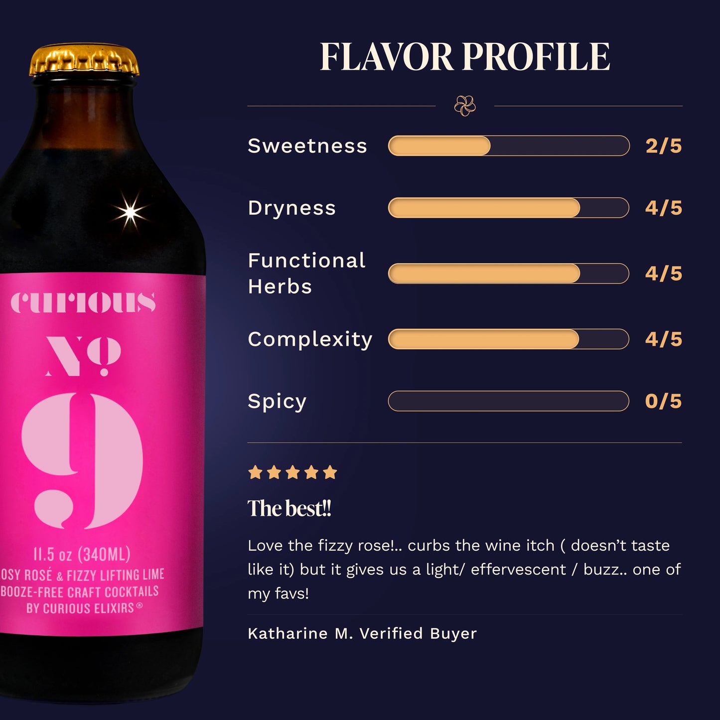 No. 9 - Sparkling Rosé Cocktail