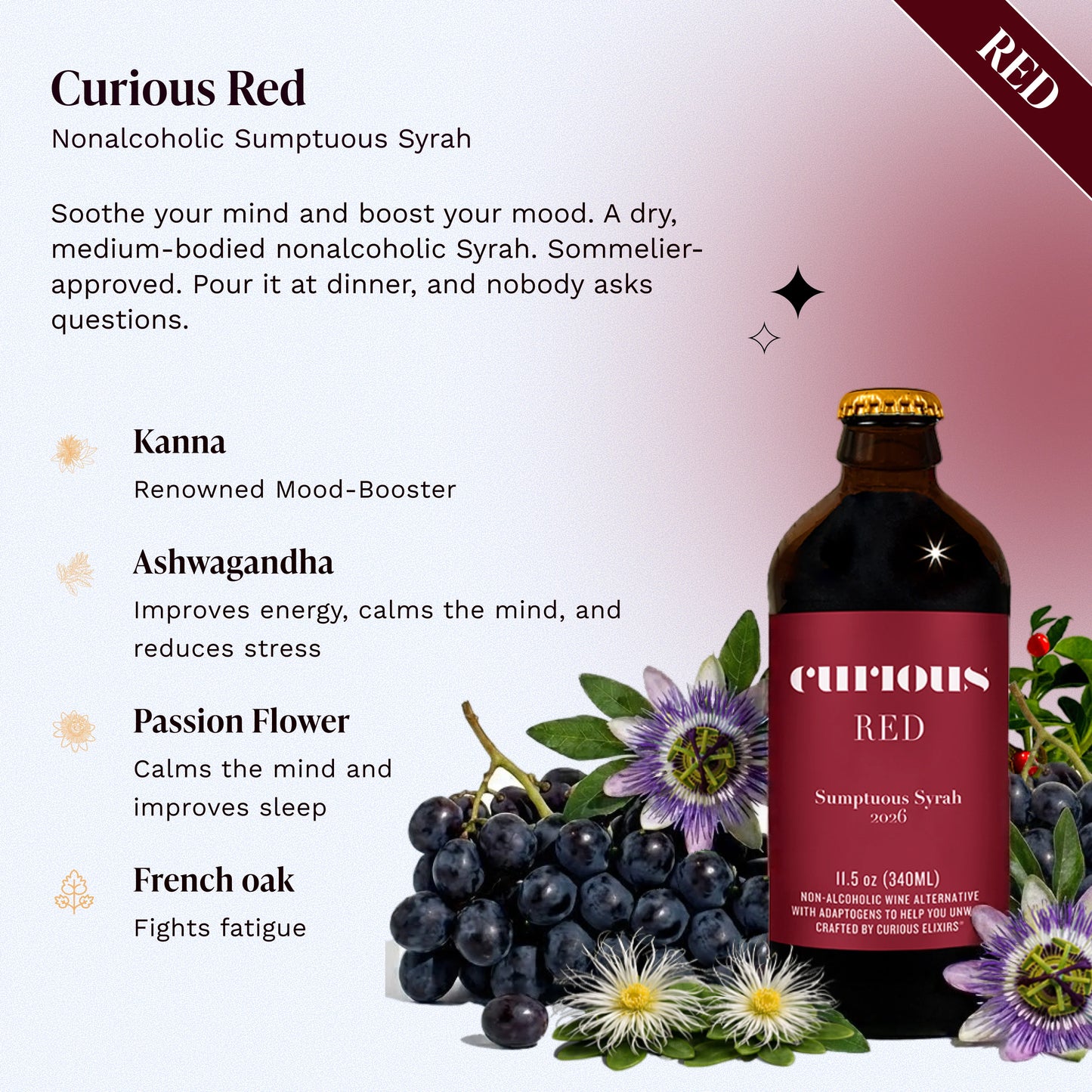 Curious Red - Wine with Adaptogens