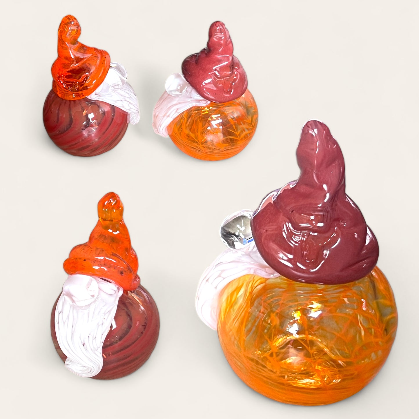 Sculpture, glass- GNOMES