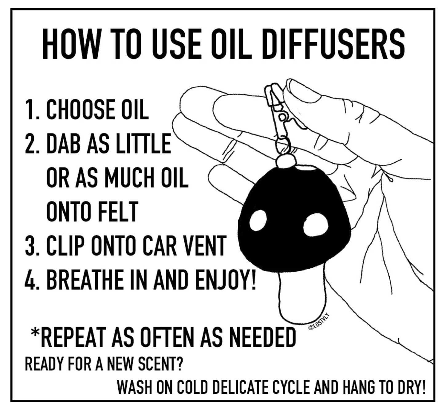 Smiley Felt Oil Diffusers - 3