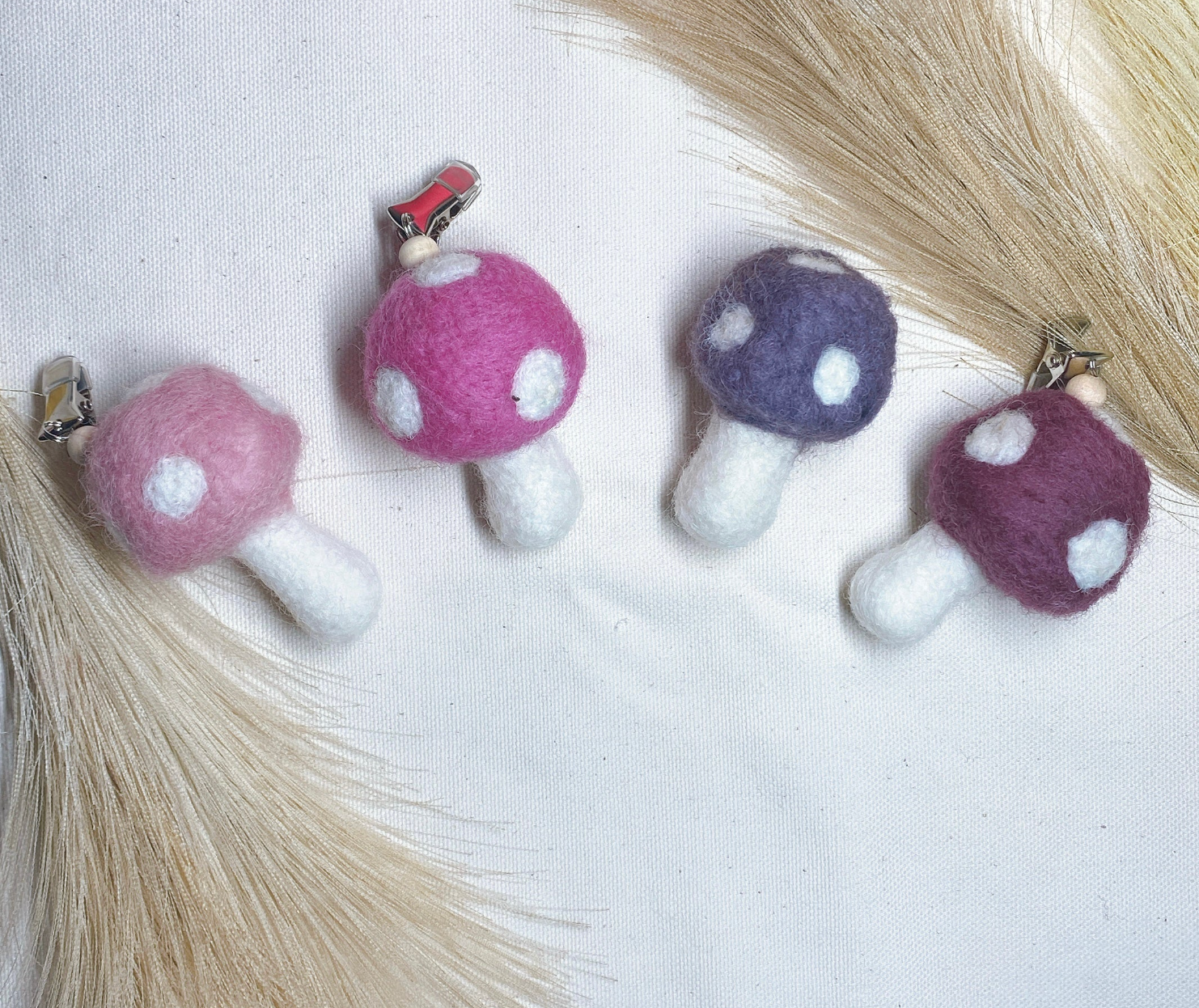 Assorted Mushroom Felt Oil Diffusers - 1