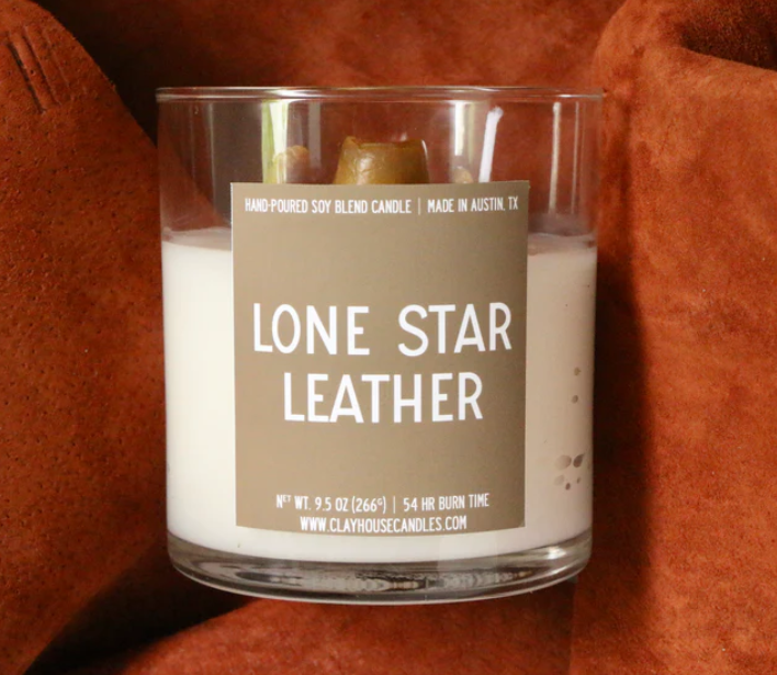 Lone Star Leather Candle