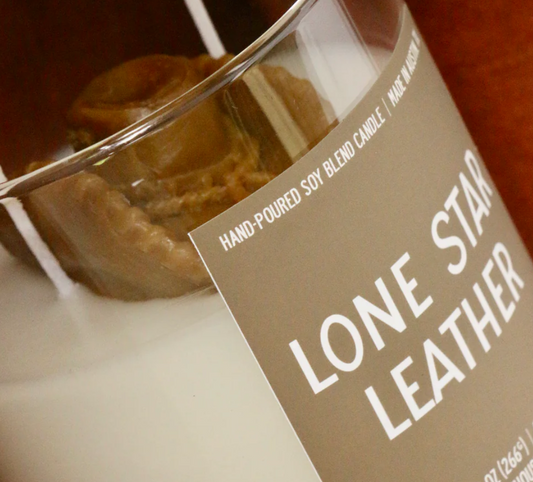 Lone Star Leather Candle