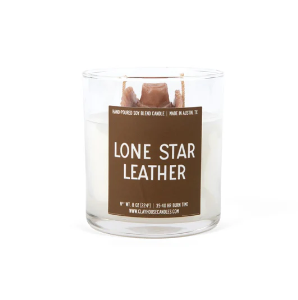 Lone Star Leather Candle