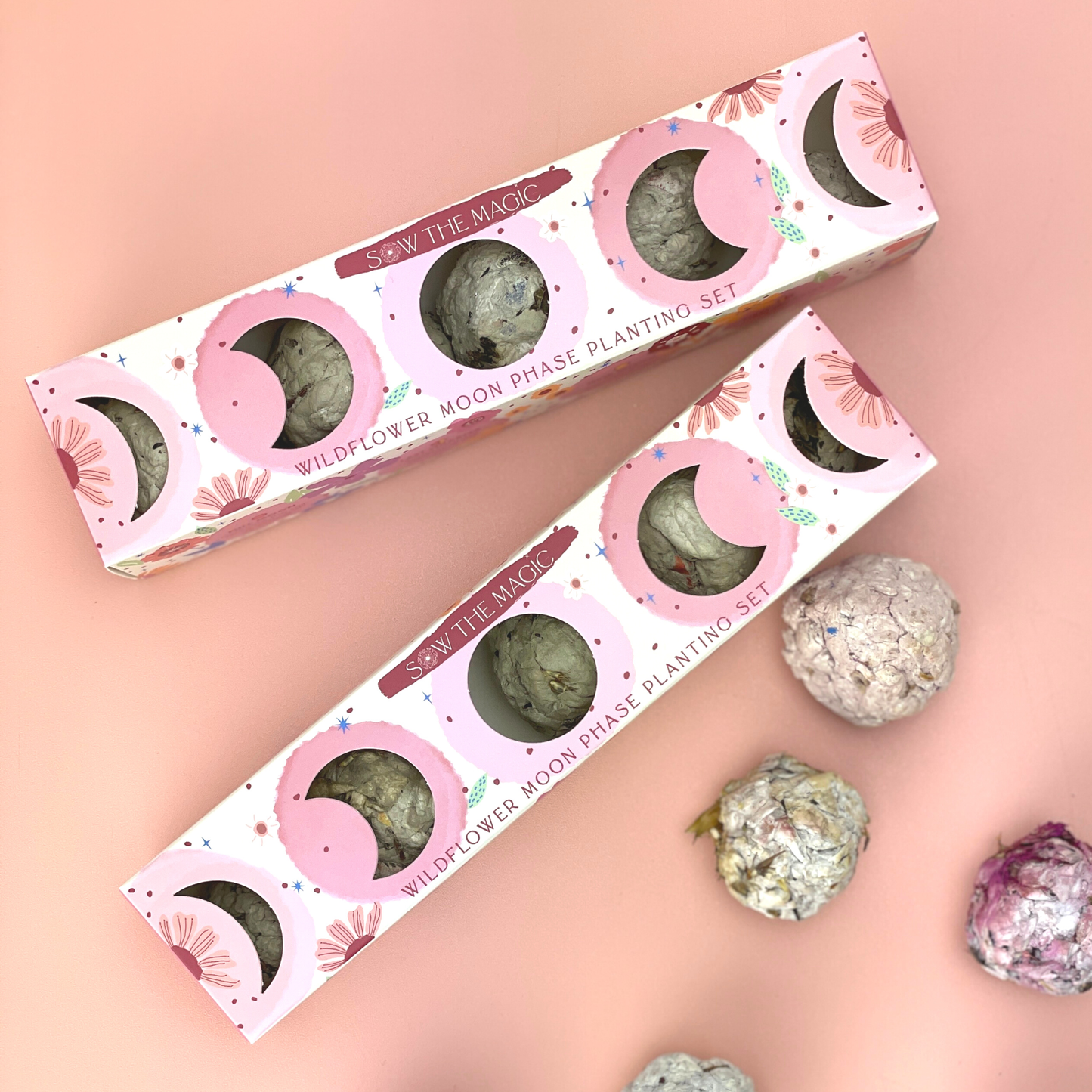 Seed Ball Set- Moon Phase Wildflower