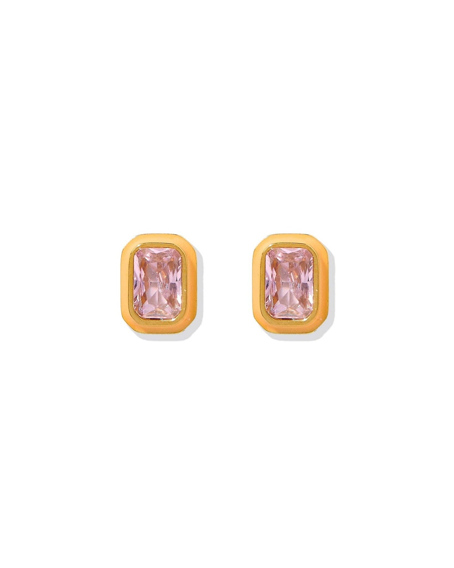 Screwback Stud Earrings - Whitney Orange Sherbet