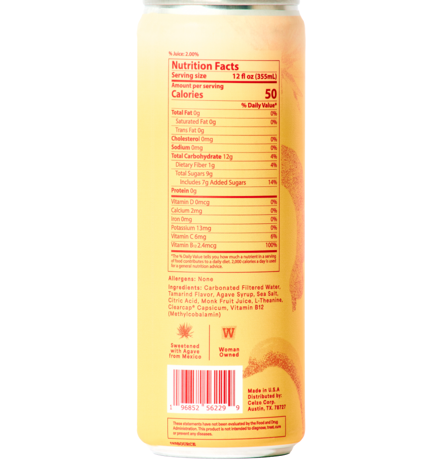 Tamarindo Mexican Candy - 12oz bubbly agua fresca