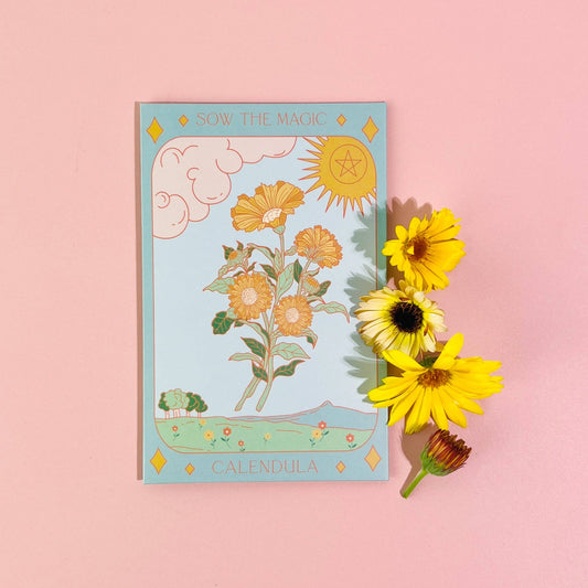 Calendula Tarot Seed Packet