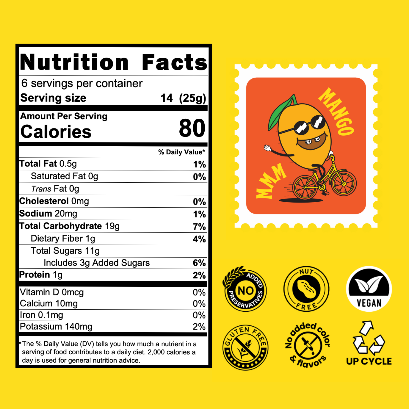 MMM Mango  - Natural Fruit Snacks - Dried Fruit Bites
