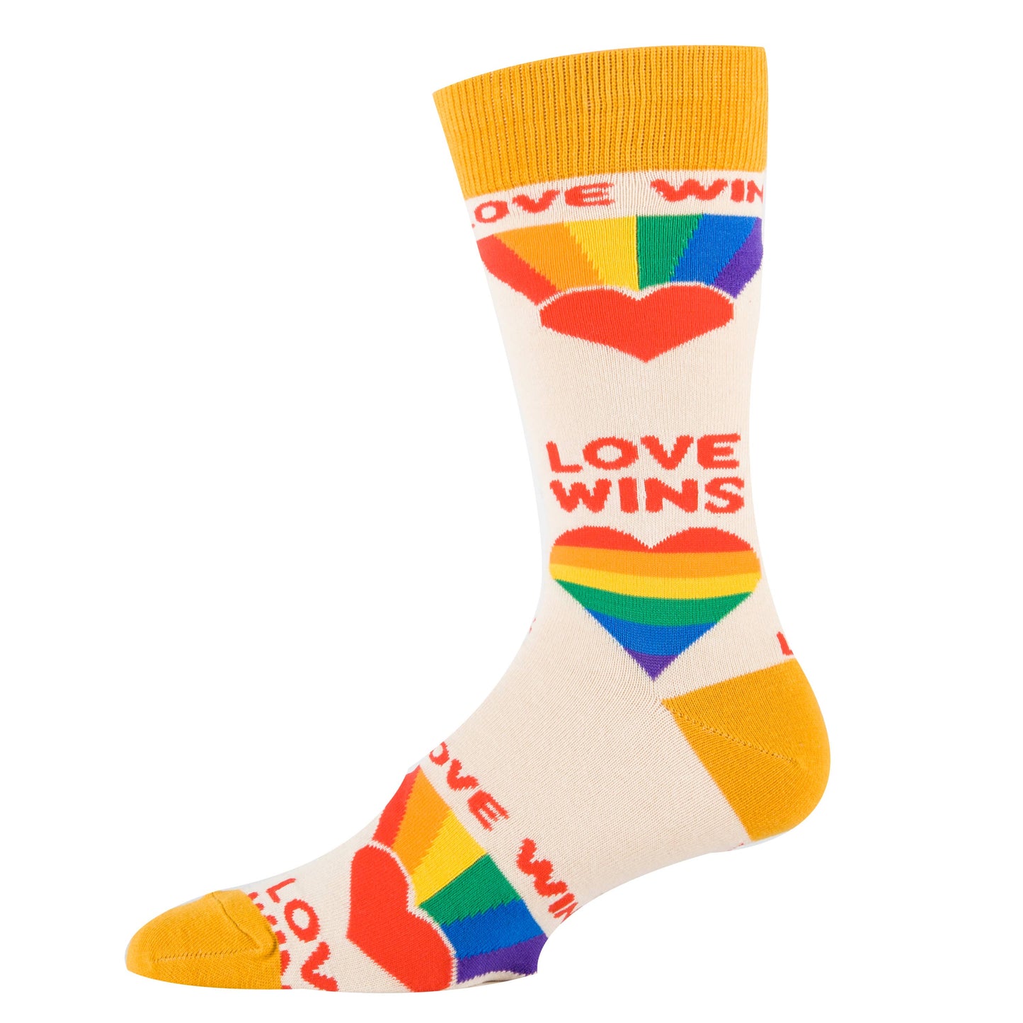 Love Wins | Men's Cotton Crew Pride Socks