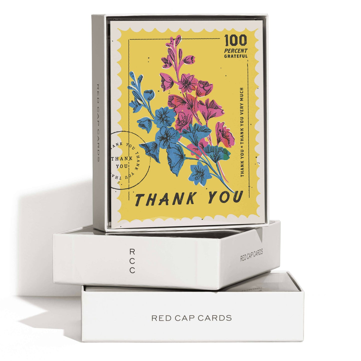 100 Percent thank you greeting card