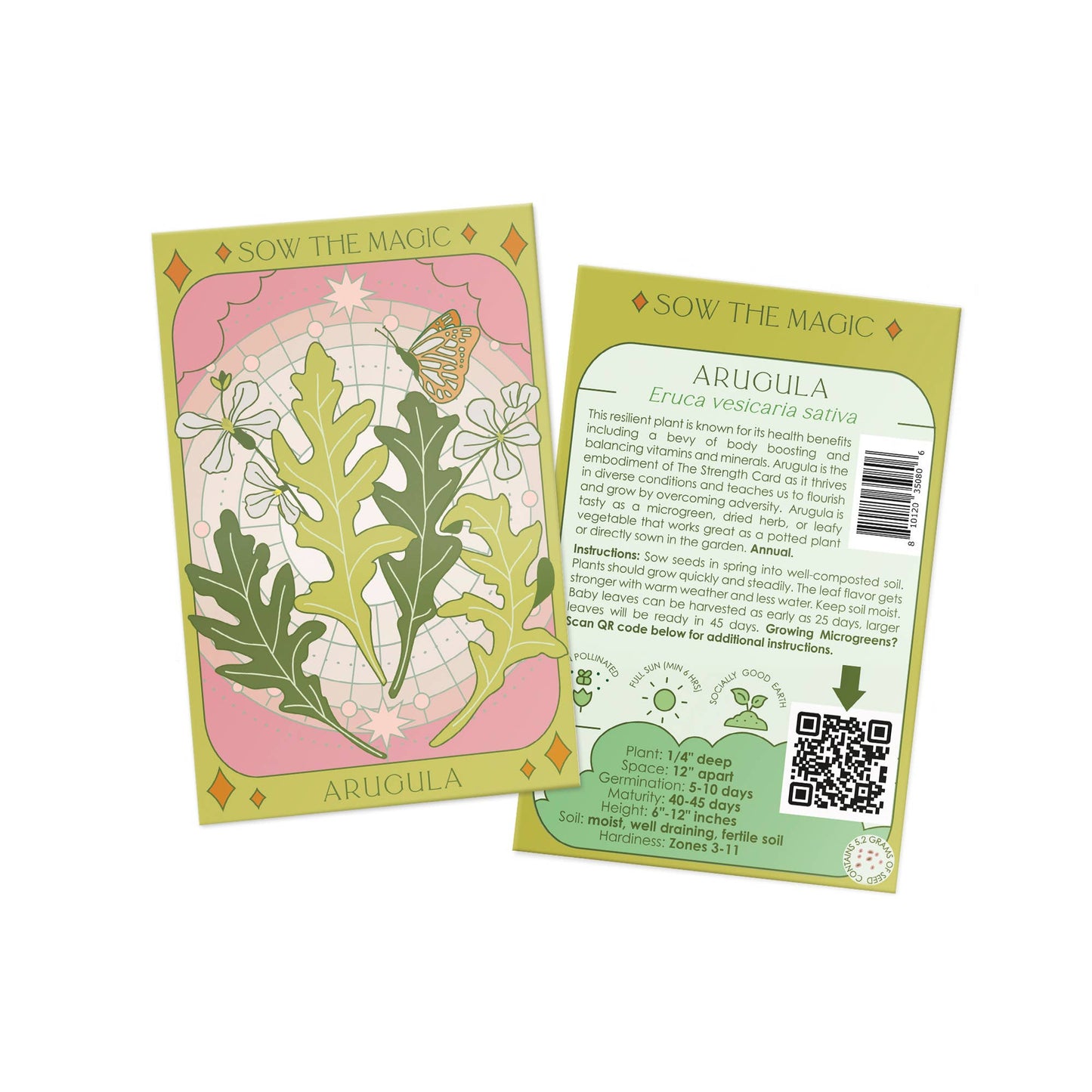 Seed Packet- Arugula Tarot Garden + Gift